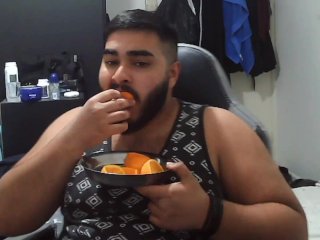 Solo Male Eating Fruit and Talking AboutHis Day(s) #9