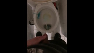 Me pissing in toilet