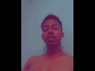 No shirt (smoking listening to music)