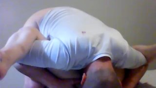 Kiki gets manhandled, fucked, licked and tops it off by Ass Fucking Her Man