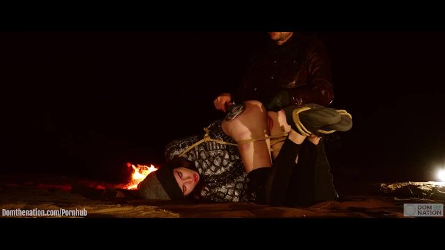 Watch Bondage Video:Real anal virgin tied up in desert at night for anal training, ATM, and hard paddling (documentary)