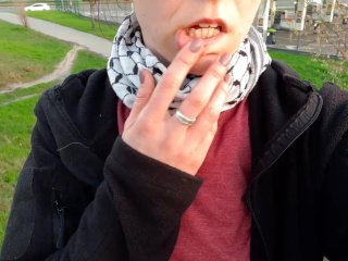 Filming myself naked on the street