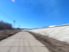 Эксгибиционистка гуляет по железнодорожной станции и по рельсам - Screenshot 4 of 16 - Exhibitionist Wife