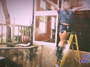 Preview 5 of Getting Fucked on a Ladder
