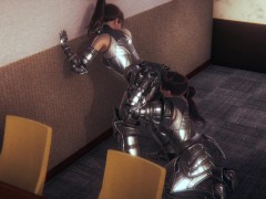 Pussy Lick Form Behind With Knight Outfit 1