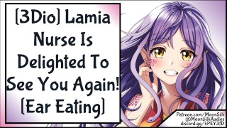 Ear Eating ASMR Wholesome 3Dio Lamia Nurse Is Delighted To See You Again