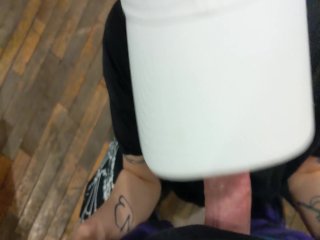 Just do it! Sucking and fucking in the fitting room! Real couple_shopping in_Berlin