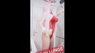 Zero Two MMD Косплей Девушка Кролик Девушка Мем Холодильник