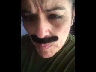 fucked, old man, solo female, vertical video