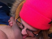 Preview 4 of FAN REQUEST intense sex in public forest in yelow jacket amateur couple Dom and Pat