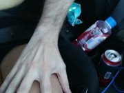 Preview 6 of I like to show my tits while on the road that make me horny and I can't wait to suck his juicy cock