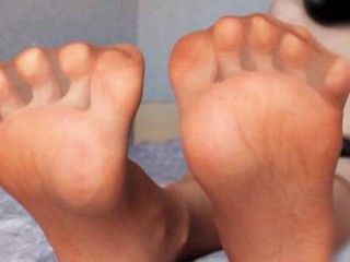 MY STOCKINGS AND FEET CLOSE UP OILED UP FOOTJOB JOI TEASE SOCKS FETISH SOLES WORSHIP