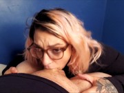 Preview 3 of POV STUDY BREAK BLOWJOB* Deepthroating till I GAG with cum in my mouth
