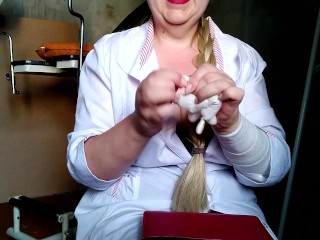 The nurse tells_how tomake a sex toy