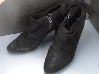 semen on shoes, bukkake, kinky, semen on boots