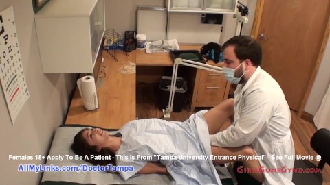 Alexa Rydell's College Freshman Physical com Doctor Tampa @ GirlsGoneGynoCom