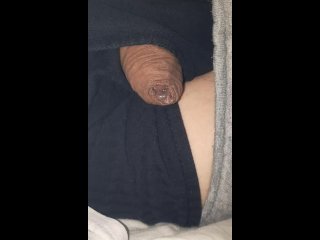 Flaccid Micro_Penis, Slow Precum Oozing and Ending with a Droplet, No Hands Grower, WrinklyForeskin