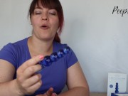 Preview 5 of Toy Review - Chrystalino Tickler Beginner Glass Beaded Anal Plug