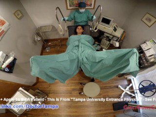 Yesenia Sparkles Gyno Examen Betrapt Op Camera's Bij Gehandschoende Handen Van Doctor Tampa GirlsGoneGynoCom