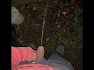 Outside pee in the cold