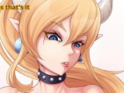 Preview 4 of Hentai Anal JOI DOUBLE PENETRATION 2 CEI | Bowsette catches you peeking