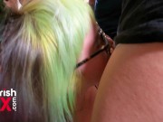 Preview 1 of Bukkake Flourish Style feat green haired PAWG Olivia massive cumshots