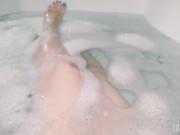 Preview 1 of Hot Girl Masturbates at the Bath