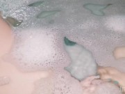 Preview 3 of Hot Girl Masturbates at the Bath