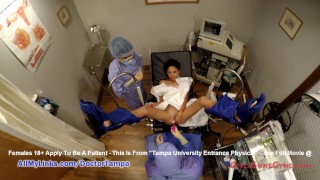Doctor Tampa And Nurse Lilith Rose Perform A Gyno Exam On Latina Sandra Chappelles Of Girlsgonegynocom