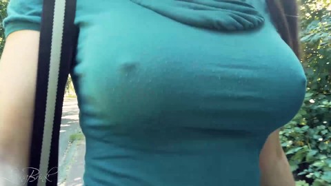Big tits in tight tops