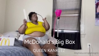 Ssbbw Glutton McDonald's Big Box