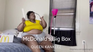 Ssbbw Glutton McDonald's Big Box