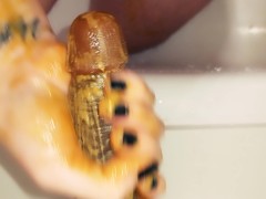 Solo WAM Peanut Butter BBC POV Sploshing Handjob FTM