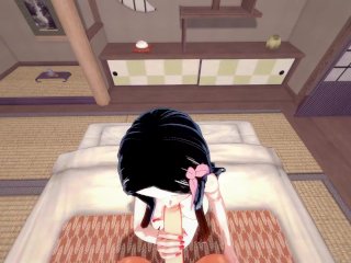 POVfucking Nezuko Kamado and_cumming inside her - Demon Slayer Hentai