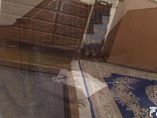 Horny Japanese MILF seduces the delivery guy to play with her hairy pussy