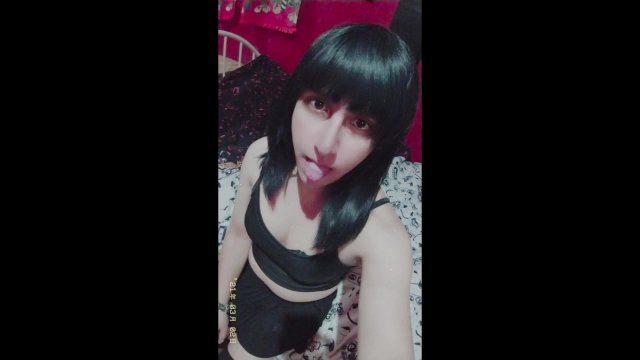 black skirt
