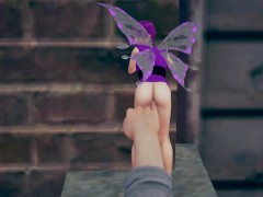 Fingering a Fairy in Public