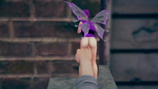 Fingering a Fairy in Public