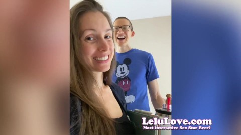 Lelu Love breaking down during colonoscopy prep week in between sexy & fun behind the scenes action
