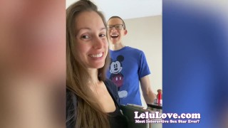 Lelu Love rompiendo durante la semana de preparación de la colonoscopia entre sexy y diversión detrás de escena