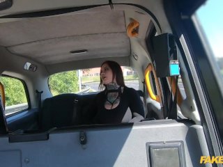 Fake Taxi Sabien Demonia in Fishnets gets fuck by a big cock with her big natural tits out screenshot number 1