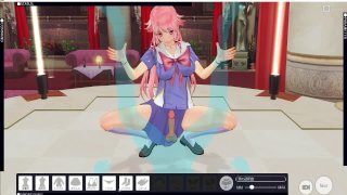 [CM3D2] - The Future Diary hentai, Yuno Gasai doms you on stage