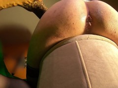 Cumming dick and dripping ass.