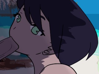 BLOWJOB ON a BEACH WITH CUMSHOT END