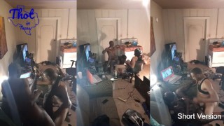 Model Milf Slut Spitroast Train Video Shoot With 2 Black Guys Tag Team