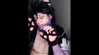 Kitty Cat Dabi Cosplay Plays With Himself