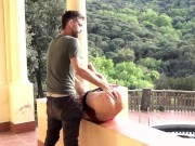 Preview 1 of Beautiful Sex outside the house, amateur couple