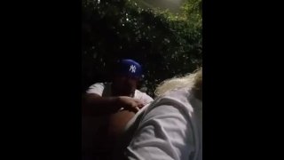 WHITE BBW WIFE Eating In Public With Her Ass