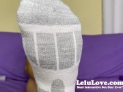 Preview 4 of Socks babe dominates you feet teasing pegging dildo ride along JOI asshole puckering - Lelu Love