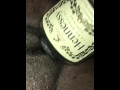 Fucking Hen bottle to make me cum